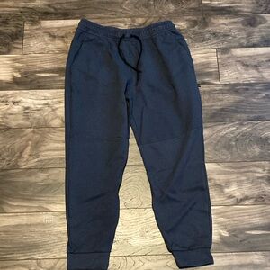 Men’s Active Jogger Large Blue sweatpants with pockets and back zipper pocket